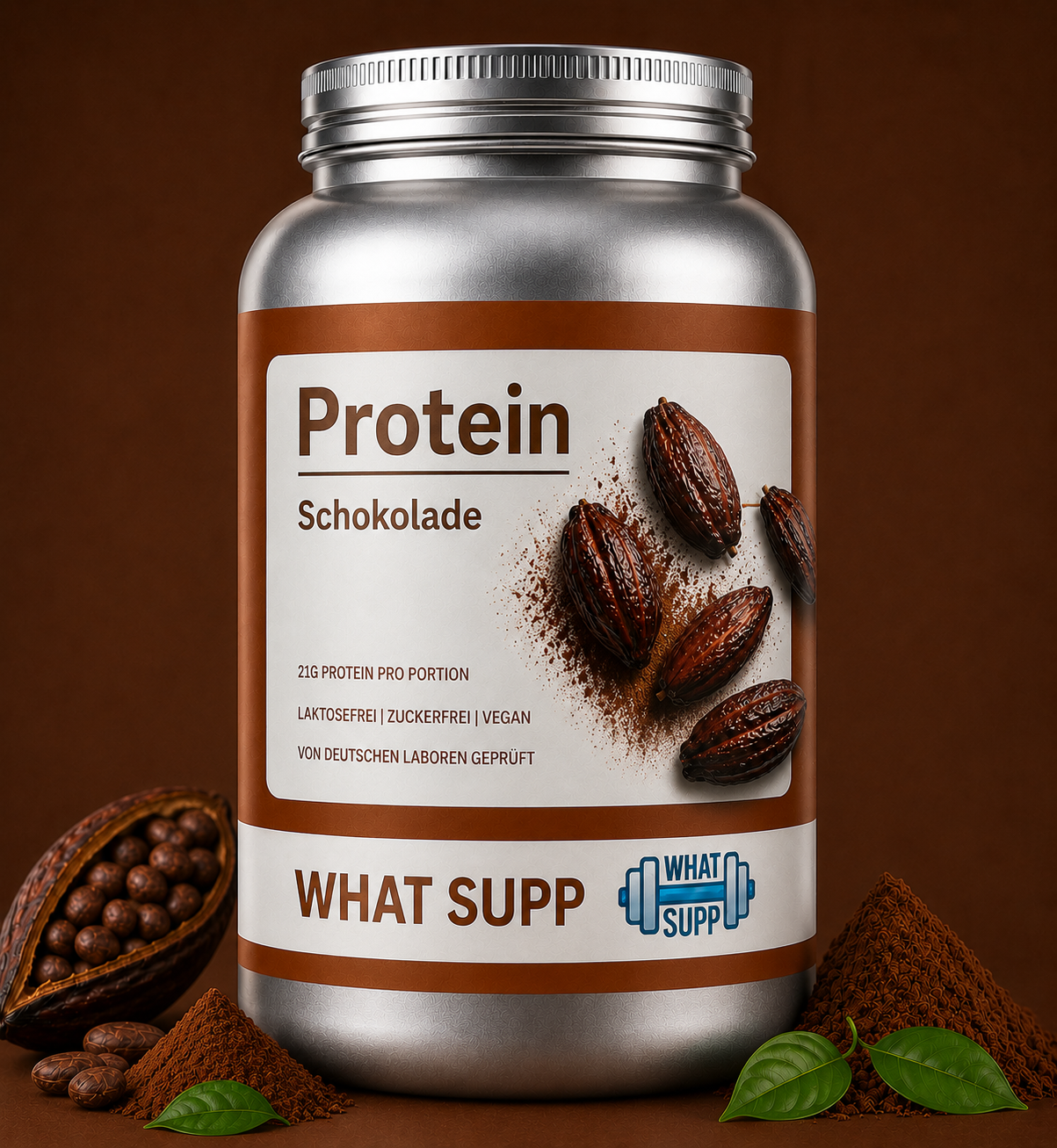 WhatSupp Vegan Protein – Schokolade (500g)